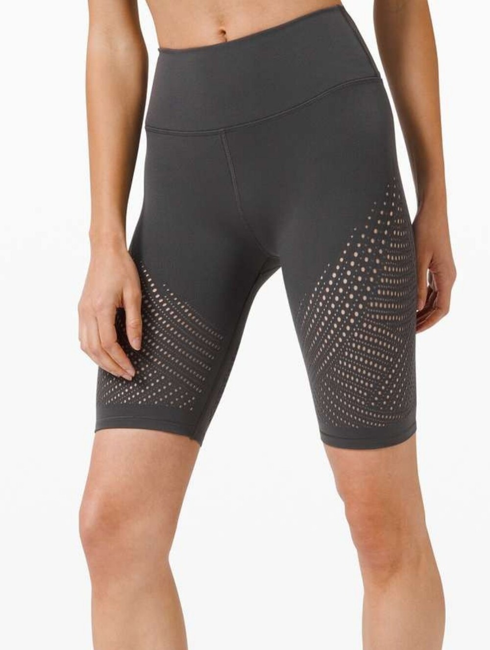 Lululemon Gray High Rise Reveal Shorts Digital Rain